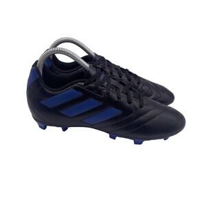 Adidas Goletto VIII FG Black Blue Soccer Cleats Kids Youth 6